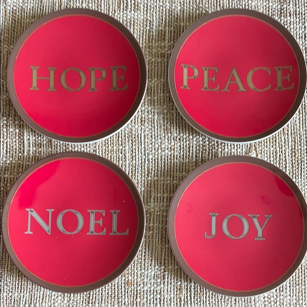 Holiday Appetizer Melamine Plates